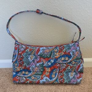 Vera Bradley Marcelke Shoulder Bag-Flowers And Feathers